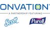 Onvation� Smart Restroom Solution � partnership featuring Scott� and PURELL logo